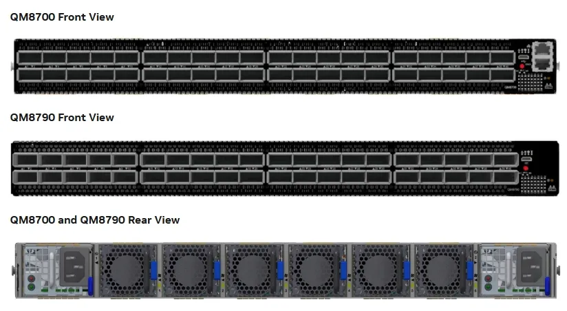 Улучшенная производительность сети Mellanox Mqm8790-HS2r Квантовый Hdr Infiniband Switch 40 Qsfp56 Порты Nvidia 1