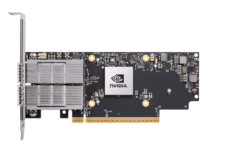 Сетевой адаптер Nvidia Connectx-7 MCX75310aas-Neat (900-9X766-003N-SQ0) Однопортовый OSFP Infiniband: NDR 400 Гбит/с (скорость по умолчанию) Ethernet: 400 Гбит/с 0