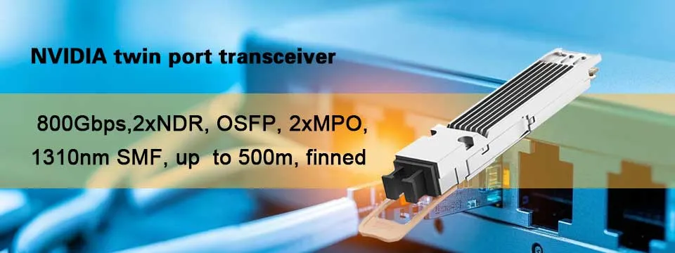 Nvidia MMS4X00-Ns400 (980-9I31N-00NM00) 400GB/S однопортовые OSFP однорежимные приемники Dr4 1