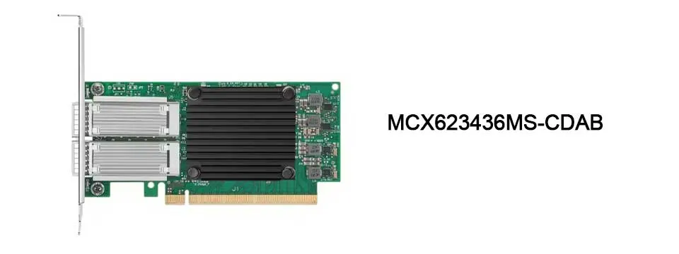 Nvidia MCX623436an-Cdab Connectx-6 Dx En Карта адаптера, 100 Gb, Ocp3.0, с управлением хостами, двумя портами Qsfp56, Pcie 4.0 X16, без крипто, Thumbscrew (Pull Tab) 0