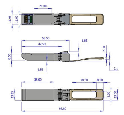 приемопередатчик QSFP+ 850nm MMA1B00-B150D MPO SR4 до 150m 40GbE DDMI Mellanox оптически