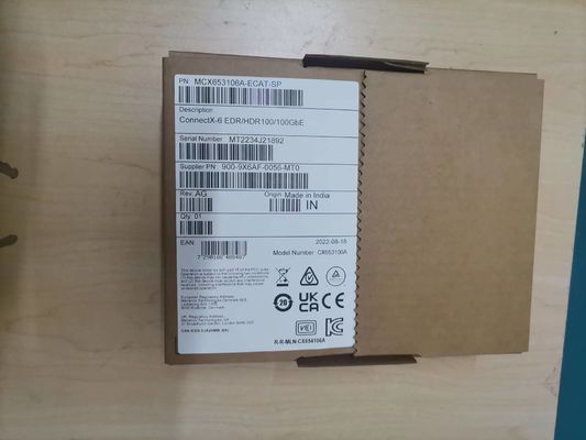 100 г HDR Infiniband Mellanox 100 гб Nic Сетевой интерфейс QSFP56 MCX653106A-ECAT