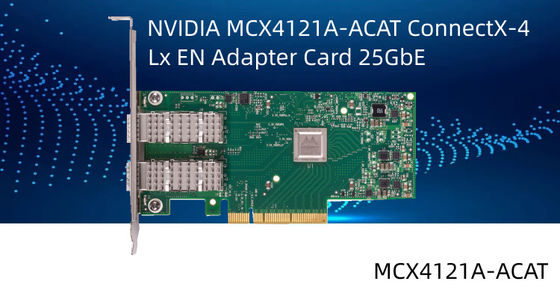 Карта MCX4121A-ACAT сетевого интерфейса двойного порта SFP28 PCIe3.0 X8 EN 25GbE Mellanox ConnectX-4 Lx