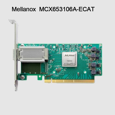 100 г HDR Infiniband Mellanox 100 гб Nic Сетевой интерфейс QSFP56 MCX653106A-ECAT