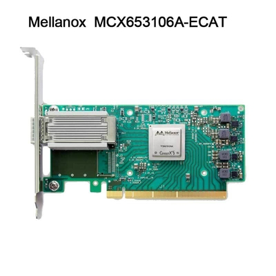 100 г HDR Infiniband Mellanox 100 гб Nic Сетевой интерфейс QSFP56 MCX653106A-ECAT