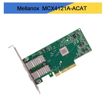 Карта MCX4121A-ACAT сетевого интерфейса двойного порта SFP28 PCIe3.0 X8 EN 25GbE Mellanox ConnectX-4 Lx