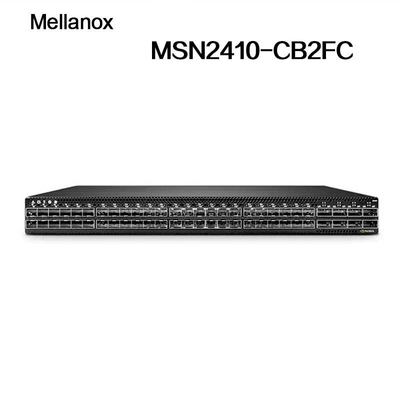 Линукс кумулюса переключателя сети MSN2410-CB2FC Mellanox sN2410Mellanox 48 SFP28 переносит 8 портов QSFP28