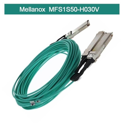 Infiniband Mellanox AOC MFS1S50-H030V VPI HDR & ETH 2x100Gb/S 30M QSFP56 новый и оригинальный