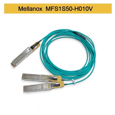 MFS1S50-H010V 200GbE к активному кабелю оптического волокна 2x100GbE InfiniBand привязывает кабель Mellanox AOC