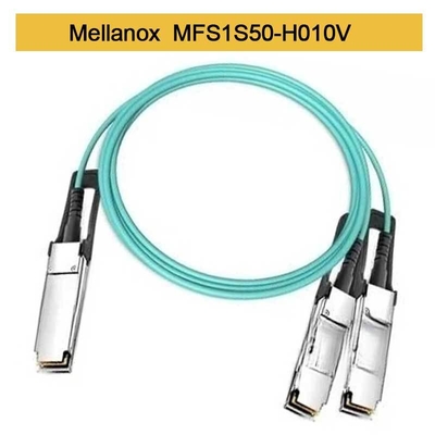 MFS1S50-H010V 200GbE к активному кабелю оптического волокна 2x100GbE InfiniBand привязывает кабель Mellanox AOC