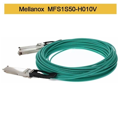 MFS1S50-H010V 200GbE к активному кабелю оптического волокна 2x100GbE InfiniBand привязывает кабель Mellanox AOC