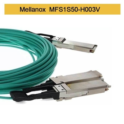 MFS1S50-H003V Aoc кабель 200GbE до 2x100GbE QSFP56 до 2xQSFP56 MMF Mellanox AOC кабель