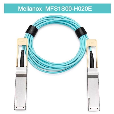 Кабель AOC Mellanox с низкой задержкой MFS1S00-H020E Разветвительный кабель Ethernet 200GbE на 2x100GbE 20 м