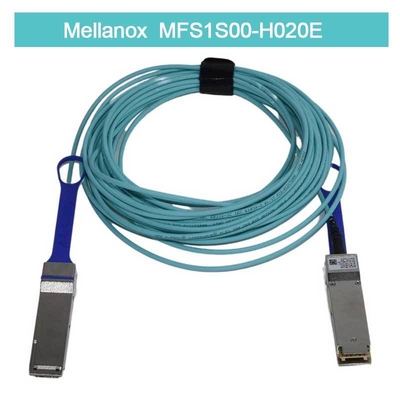 Кабель AOC Mellanox с низкой задержкой MFS1S00-H020E Разветвительный кабель Ethernet 200GbE на 2x100GbE 20 м