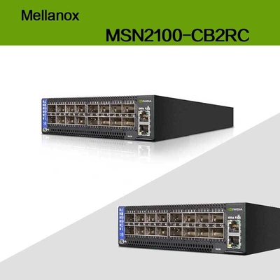 Максимальная скорость EDR Nvidia Mellanox Spectrum на базе 100gbe 1u Open Ethernet Switch с Cumulus Linux MSN2100-CB2RC 16 Qsfp28 портов