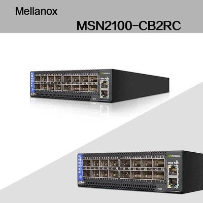 Максимальная скорость EDR Nvidia Mellanox Spectrum на базе 100gbe 1u Open Ethernet Switch с Cumulus Linux MSN2100-CB2RC 16 Qsfp28 портов