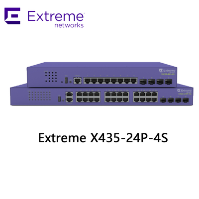 24P Коммутатор Extreme Networks X435 AVB X435 4S 68 Гбит/с 50.6 Mpps новый и оригинальный