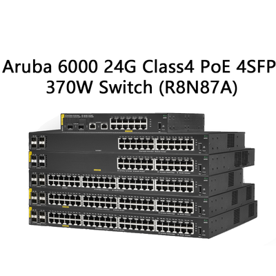 Hpe Aruba Networking Cx 6000 24G Class4 Poe 4SFP 370W Switch (R8N87A) New and Original