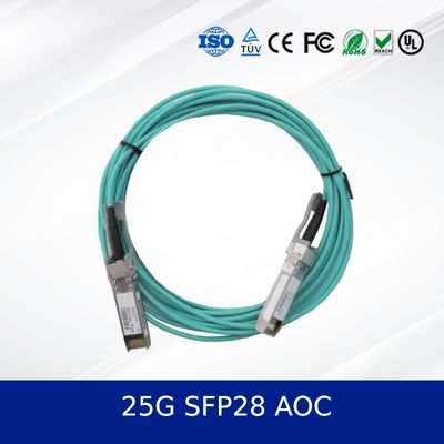 25G SFP28 AOC 3m активный оптический кабель 100m охват, низкая мощность, цифровая диагностика