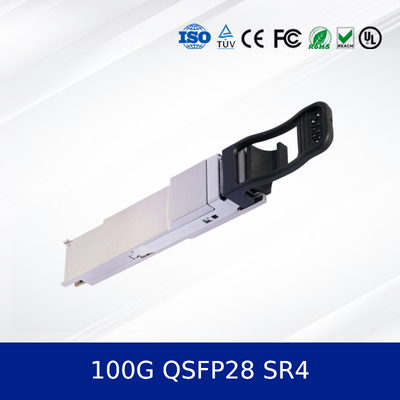 Qsfp-100g-Sr4 100gbase-Sr4 Qsfp28 Модуль оптического приемника 850nm 100m Dom MPO-12 Mmf Волоконно-оптические приемники