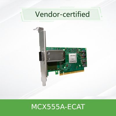 Карта MCX555A-ECAT ConnectX-5 EDR 100GbE переходника Nic карты сети VPI Mellanox Mellanox 100gbe