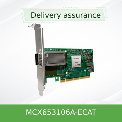 Оригинальный MCX653106A-ECAT Connect X-6 100Gb/S Dual Port QSFP56 Ethernet адаптер
