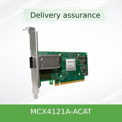 Порт SFP28 PCIe3.0 X8 MCX4121A-ACAT карты сети EN 25GbE Mellanox ConnectX-4 Lx двойной