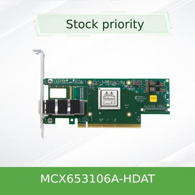 MCX653106A-HDAT Сетевая карта Mellanox 200 Гбит/с, 4 порта Ethernet по 50 Гбит/с