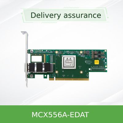 Порт карты EDR IB 100Gb/S 100GbE переходника Mellanox MCX556A-EDAT ConnectX-5 VPI запаса двойной