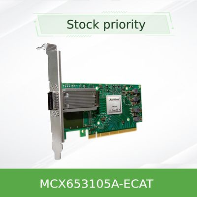 Сток MCX653105A-ECAT Mellanox сетевая карта Nic Card ConnectX-6 100GbE один порт