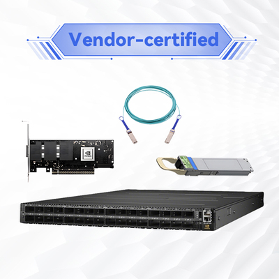 Quantum-2 QM9700 Mellanox Infiniband Switch 64-портный бесблокирующий управляемый NDR 400Gb/S MQM9700-NS2F