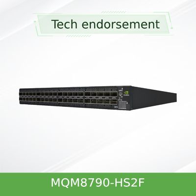 40 QSFP56 портов Mellanox Quantum Hdr Infiniband Switch 200 Гбит/с MQM8790-HS2F