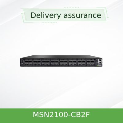 2 переключатель MSN2100-CB2F 100GbE 1U 16 QSFP28 Mellanox SN2000 глубины ядра короткий переносит 2 AC PSUs X86