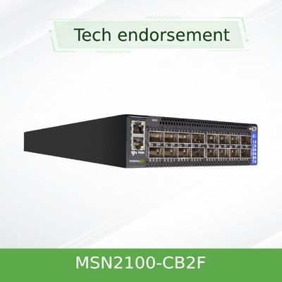 Локальная сеть MSN2100-CB2F Mellanox переключает половинную ширину 10/25GbE и 100GbE