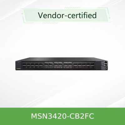 Переключатель MSN3420-CB2F локальных сетей открытого источника OEM 25GbE/100GbE Mellanox переключателя сети Mellanox