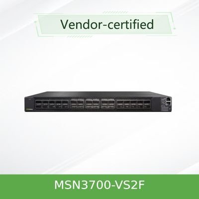 Держатель шкафа переключателя сети SN3000 MSN3700-VS2F 200GbE Mellanox 1U
