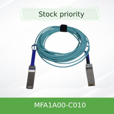 оптический кабель AOC MFA1A00-C010 10m 100GbE LSZH Mellanox QSFP28 активный