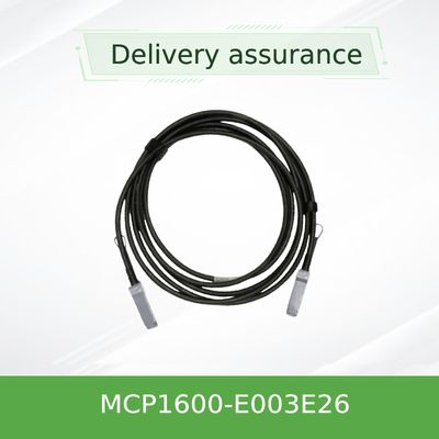 Кабель InfiniBand EDR сразу присоединения MCP1600-E003E26 медный до 100Gb/S QSFP28 3m черное 26AWG