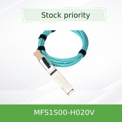 Кабель MFS1S00-H020V IB HDR Mellanox AOC консоли до кабеля сети 200Gb/S QSFP56 20m