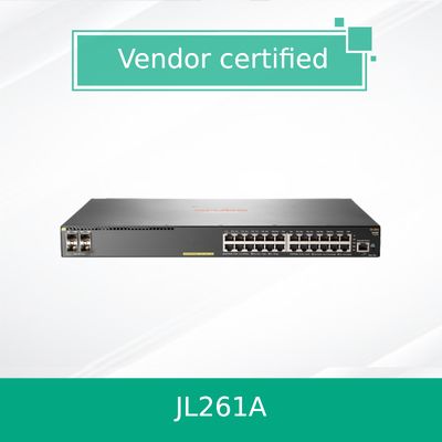 Коммутатор Hpe Aruba Networking 2930f 24G Poe+ 4SFP 370W (JL261A) новый и оригинальный