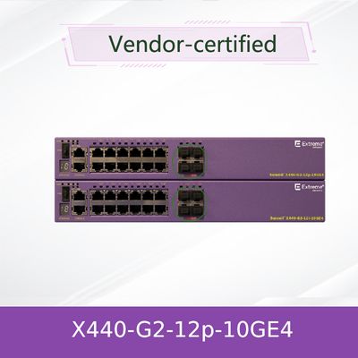 Масштабируемый PoE+ коммутатор Extreme Network AVB 16531 X440-G2-12p-10GE4