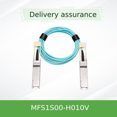 NVIDIA MFS1S00-H010V Активный оптический кабель QSFP56 200 Гбит/с - 10 м AOC для центров обработки данных HDR InfiniBand и 200GbE