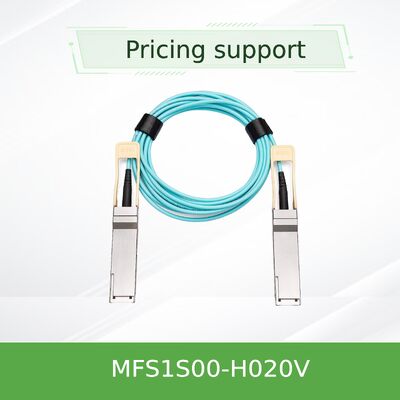 mellanox MFS1S00-H020V 20 м 200 Гбит/с QSFP56 Активный оптический кабель для межсоединений центров обработки данных большой дальности