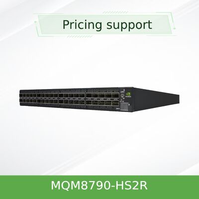 Коммутатор NVIDIA Quantum MQM8790-HS2R 200G InfiniBand неуправляемый, 40 портов 16 Тбит/с, воздушный поток C2P, готов к UFM