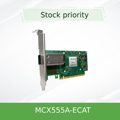 NVIDIA MCX555A-ECAT 100Gb/s однопортовый QSFP28 InfiniBand Adapter PCIe 3.0 x16 ConnectX-5 сетевая карта
