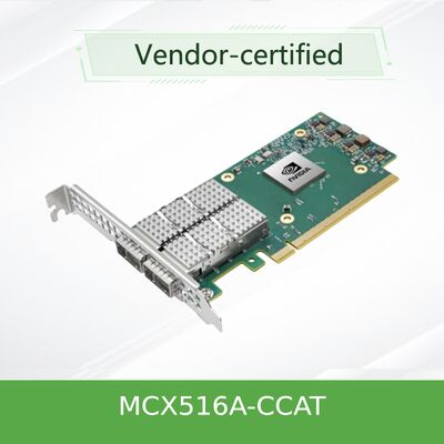 MCX516A-CCAT Dual-Port 100GbE Ethernet адаптер от NVIDIA