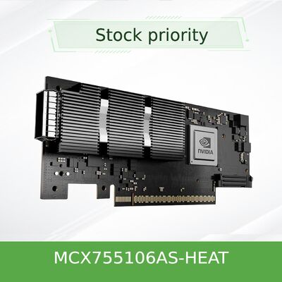 NVIDIA ConnectX-7 MCX755106AS-HEAT NDR 400Gb/s ИнфиниБэндный умный адаптер