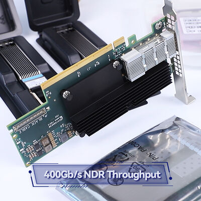 NVIDIA ConnectX-7 MCX755106AS-HEAT NDR 400Gb/s ИнфиниБэндный умный адаптер