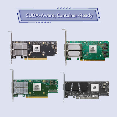 NVIDIA ConnectX-7 MCX755106AS-HEAT 400Gb/s Dual-Port InfiniBand & Ethernet Smart NIC с PCIe Gen5