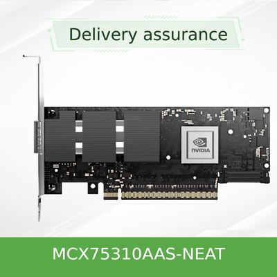 Однопортовый адаптер RDMA ConnectX-7 MCX75310AAS-NEAT 400G для центров обработки данных искусственного интеллекта, высокопроизводительных вычислений и облачных вычислений